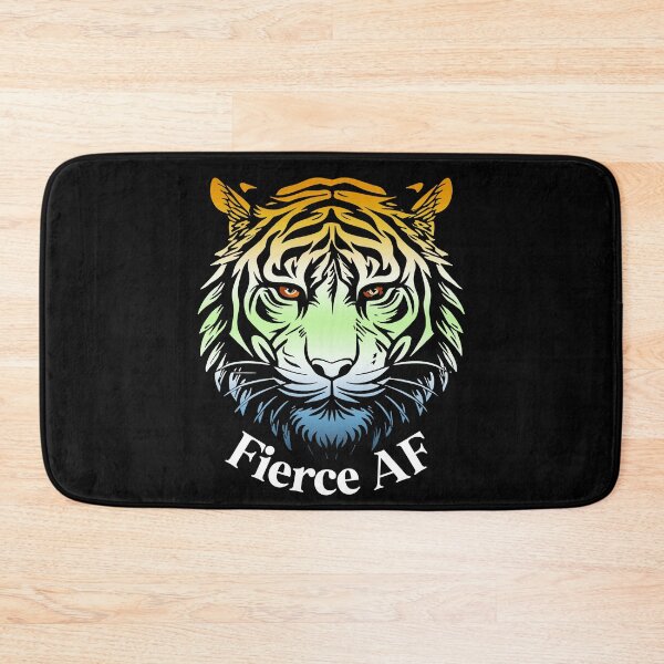 Item preview, Firece AF Tiger with AroAce Agender Pride Flag Colors, AroAce Agender Flag Design designed and sold by Travelslightly.