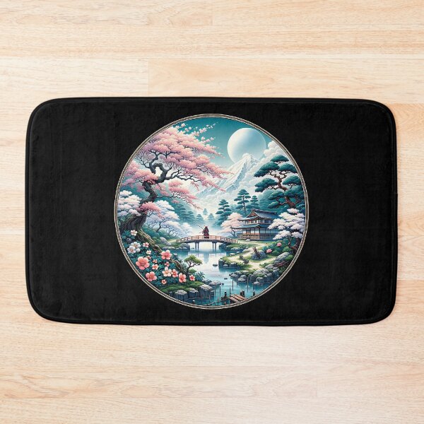 Item preview, Japanese Art Style, Manga, Anime, Samurai, Pagoda, River designed and sold by Pflugart.