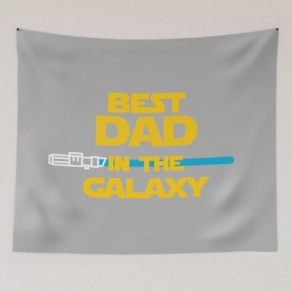 Item preview, BEST DAD IN THE GALAXY BLUE LIGHTSABER GRY designed and sold by LuizSilva1983.