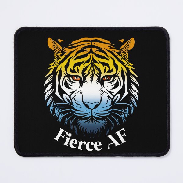 Item preview, Firece AF Tiger with AroAce Flag Colors, AroAce Flag Design designed and sold by Travelslightly.