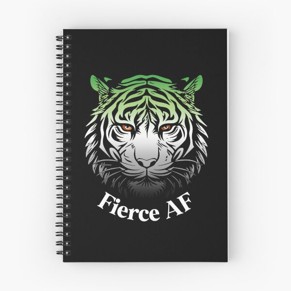 Item preview, Firece AF Tiger with Aromantic Flag Colors, Aromantic Flag Design designed and sold by Travelslightly.