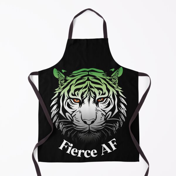 Item preview, Firece AF Tiger with Aromantic Flag Colors, Aromantic Flag Design designed and sold by Travelslightly.
