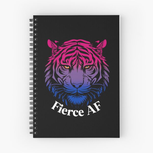 Item preview, Fierce AF Tiger with Bisexual Flag Colors, Bisexual Flag Design designed and sold by Travelslightly.