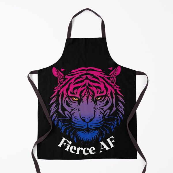 Item preview, Fierce AF Tiger with Bisexual Flag Colors, Bisexual Flag Design designed and sold by Travelslightly.