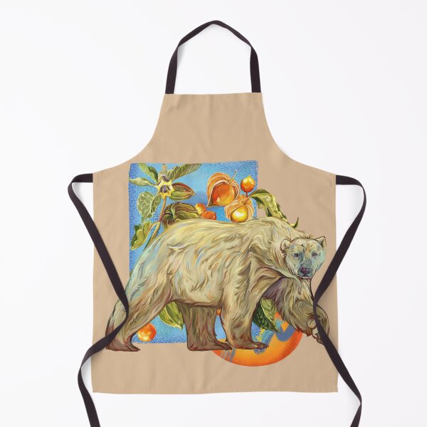 Item preview, great white bear with goosberries and moasic background designed and sold by captainringtail.