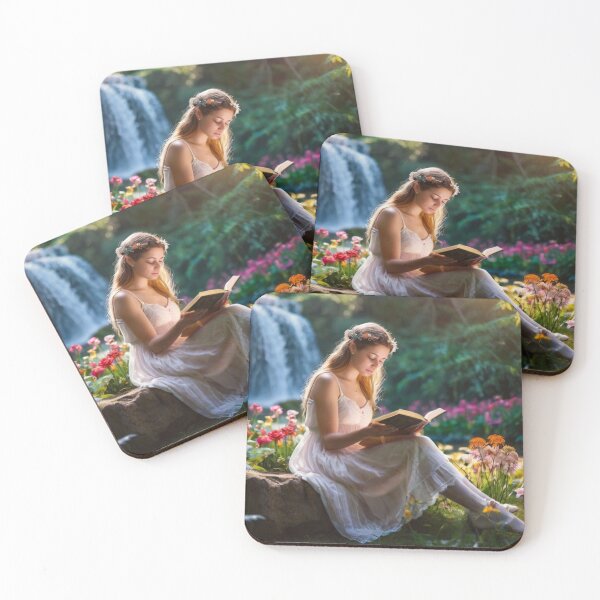 Artikelvorschau, Victorian Woman's Reverie in the Enchanted Garden Falls entworfen und verkauft von BlareBlare.