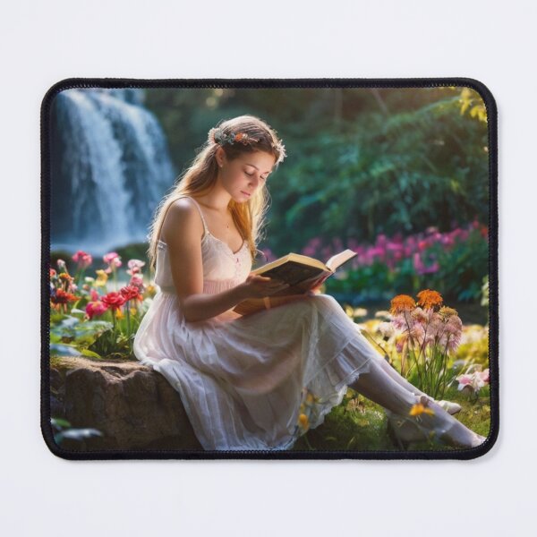 Item preview, Victorian Woman's Reverie in the Enchanted Garden Falls designed and sold by BlareBlare.