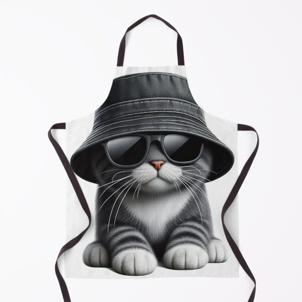 Item preview, Cute Bucket Hat Cat T-Shirt Designs #7 designed and sold by Kinyah88.