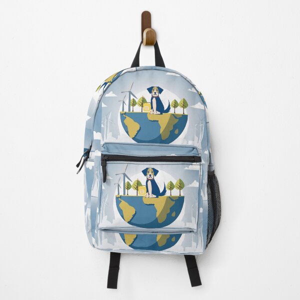 Item preview, Cartoon image of dog in concept of sustainable world. designed and sold by PhotoSticker-YY.