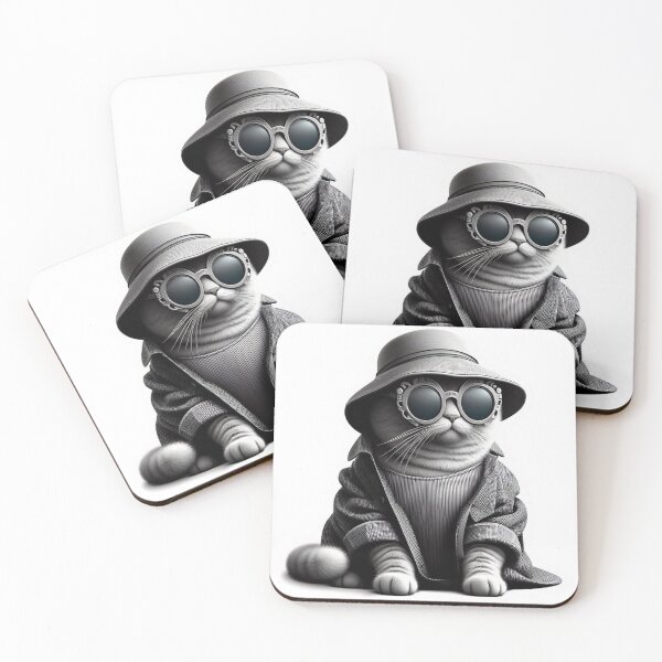 Item preview, Cute Bucket Hat Cat T-Shirt Designs #8 designed and sold by Kinyah88.