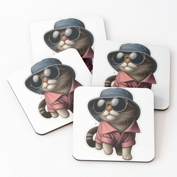 Item preview, Cute Bucket Hat Cat T-Shirt Designs #9 designed and sold by Kinyah88.