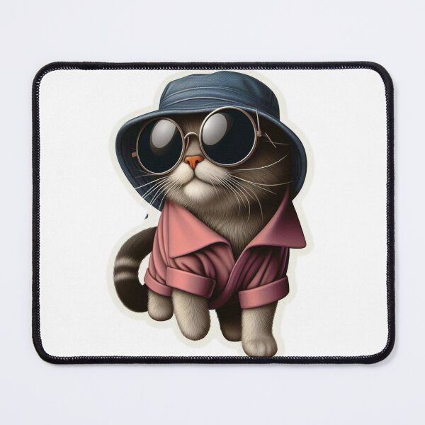 Item preview, Cute Bucket Hat Cat T-Shirt Designs #9 designed and sold by Kinyah88.