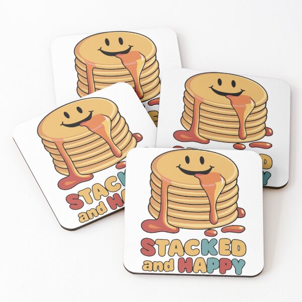 Item preview, Stacked and Happy - Smiling Pancakes designed and sold by vk09.