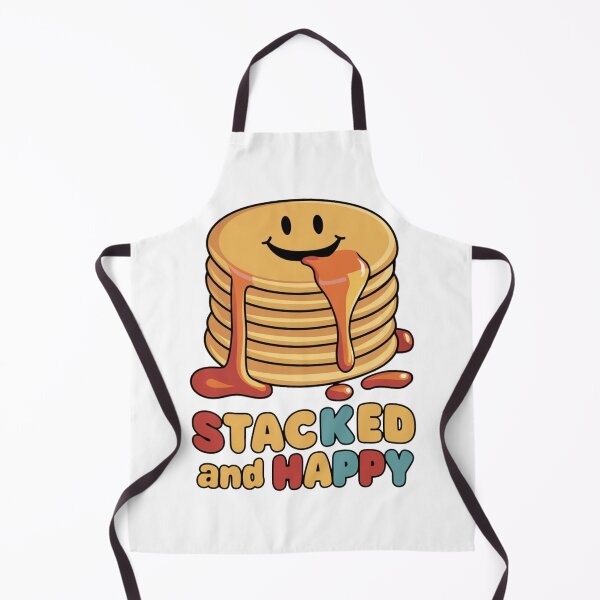Item preview, Stacked and Happy - Smiling Pancakes designed and sold by vk09.
