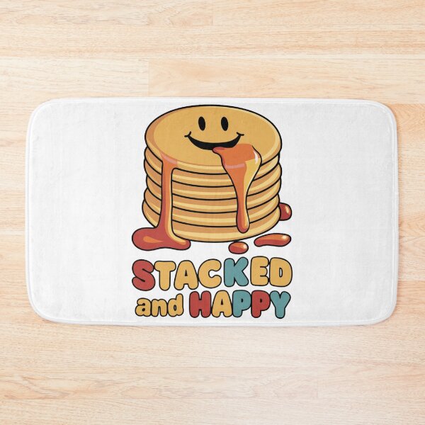 Item preview, Stacked and Happy - Smiling Pancakes designed and sold by vk09.