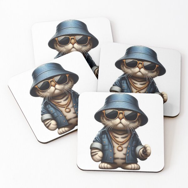 Item preview, Cute Bucket Hat Cat T-Shirt Designs #10 designed and sold by Kinyah88.