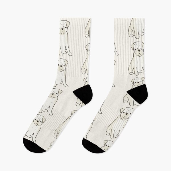 Item preview, White Pug illustration  designed and sold by Artofmayara.