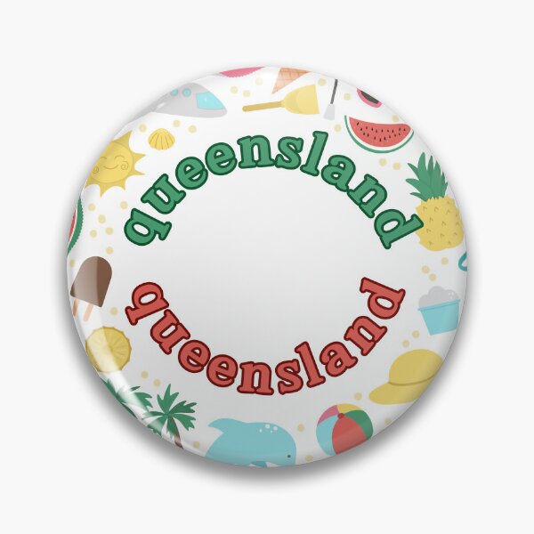 Item preview, Queensland Vacation Icons Wreath Design designed and sold by TeeSocio.