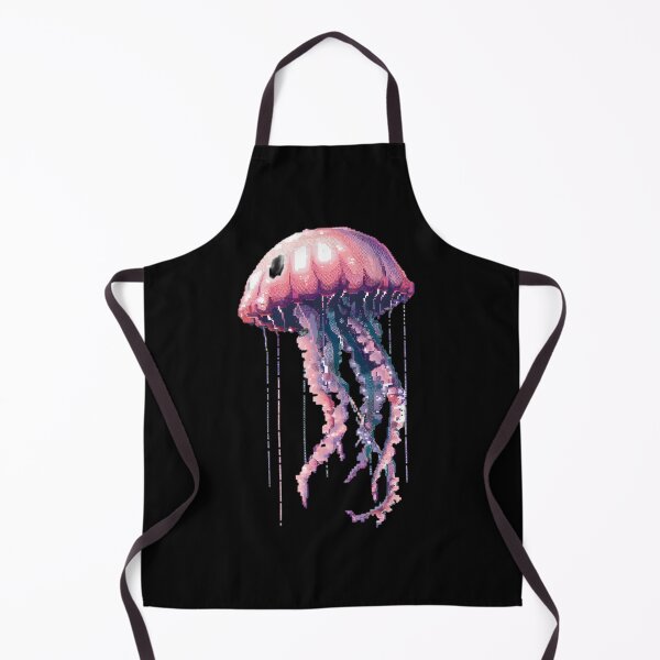 Aperçu de l'œuvre Artistry Jellyfish Pixelisé créée et vendue par CUTEDOGGIEZ.