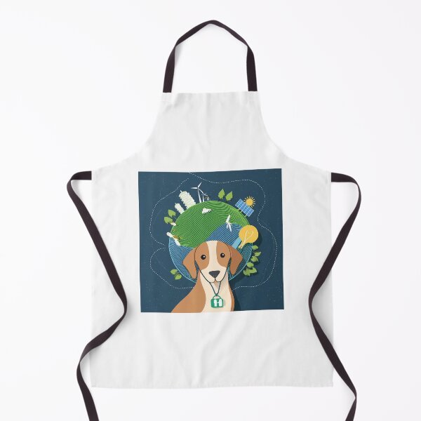 Item preview, Cartoon image of dog and green world concept. designed and sold by PhotoSticker-YY.