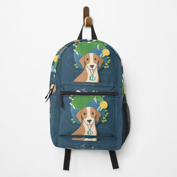 Item preview, Cartoon image of dog and green world concept. designed and sold by PhotoSticker-YY.