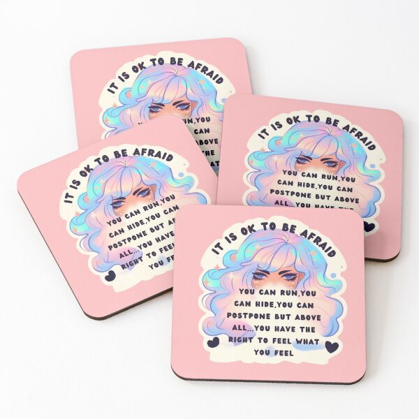 Item preview, Pastel Holographic Watercolor Sticker: Validating Fear, Normalizing Emotion designed and sold by Queueka.