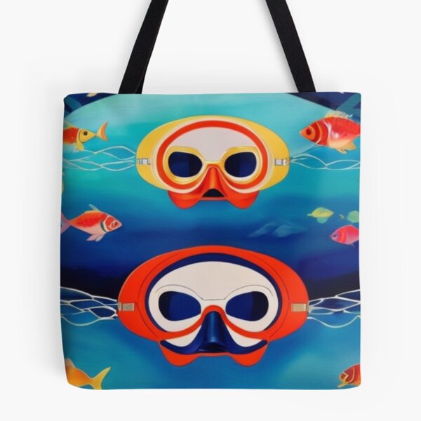 Item preview, Underwater Adventure: Vibrant Diving Masks and Ocean Depths designed and sold by Golimh71.