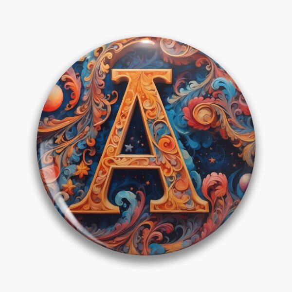 Item preview, The Letter A. set on a galaxy background. designed and sold by FocusedArt.