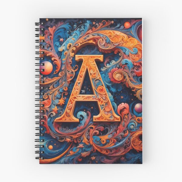 Item preview, The Letter A. set on a galaxy background. designed and sold by FocusedArt.