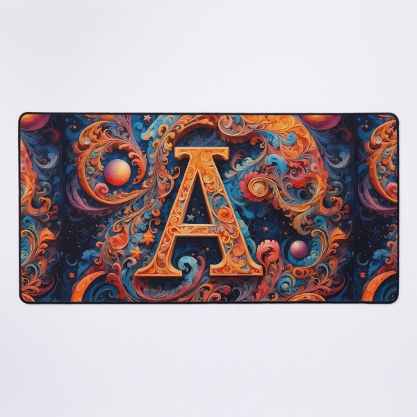 Item preview, The Letter A. set on a galaxy background. designed and sold by FocusedArt.