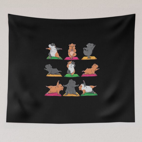 Item preview, Guinea Pig Yoga Position Workout Yoga Lover Gift designed and sold by Captain Mood.
