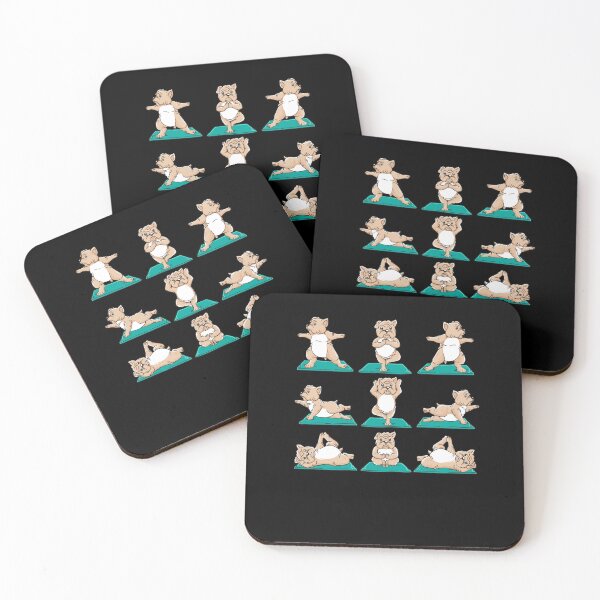 Item preview, English Bulldog Yoga Puppy Yoga Poses and Meditation designed and sold by Captain Mood.