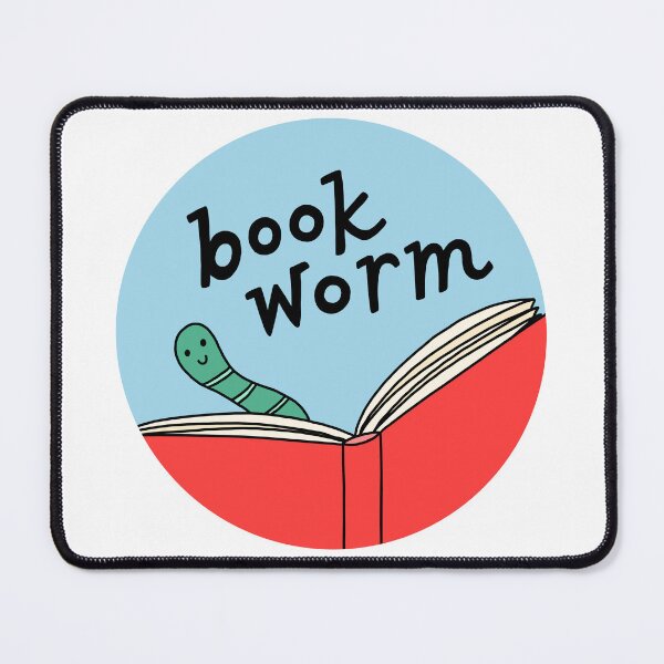 Item preview, Book worm sticker designed and sold by lettersbyapril.