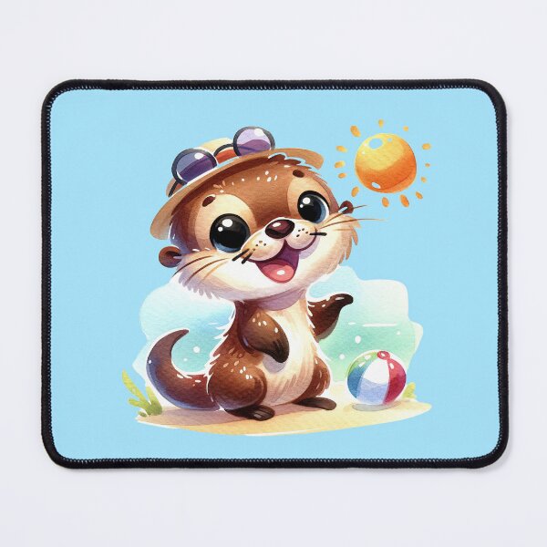 Item preview, Otter Watercolor in Summer designed and sold by 93-Store.