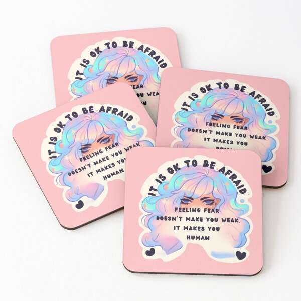 Item preview, Pastel Holographic Watercolor Sticker: Validating Fear, Normalizing Emotion designed and sold by Queueka.