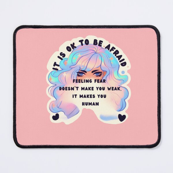 Item preview, Pastel Holographic Watercolor Sticker: Validating Fear, Normalizing Emotion designed and sold by Queueka.