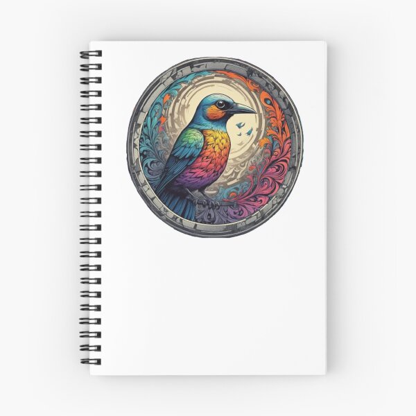 Item preview, Mystical Colorful Bird in watercolor paint designed and sold by EmeraldCauldren.