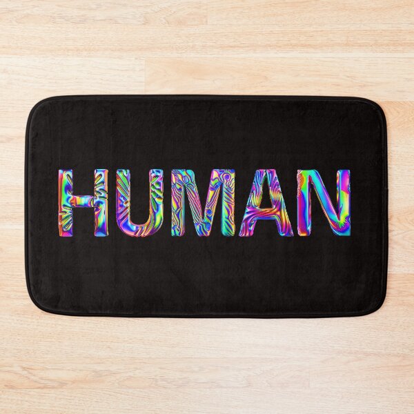 Item preview, HUMAN, Chrome balloon, Iridescent Chromaflair LGBT Themed Typographic designed and sold by TQDitty.
