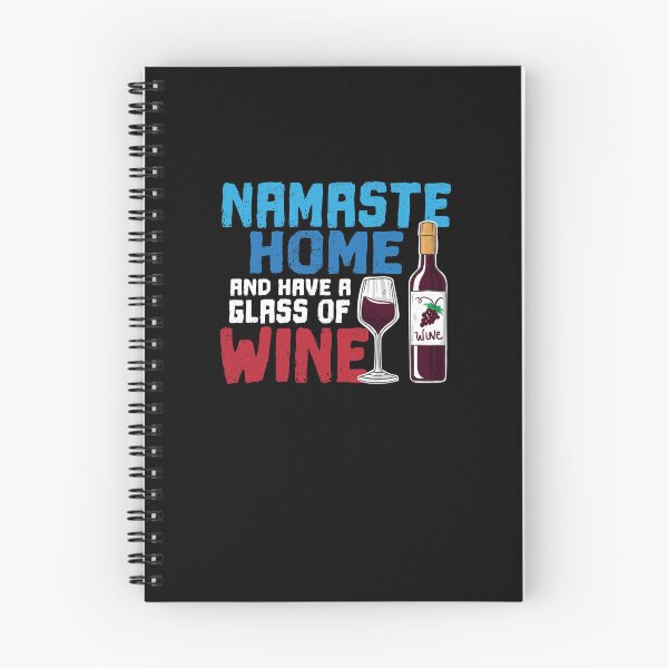 Item preview, Funny Yoga Gift Namaste Home and Have A Glass Of Wine designed and sold by Captain Mood.