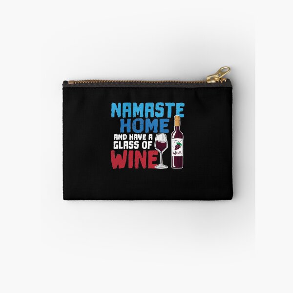 Item preview, Funny Yoga Gift Namaste Home and Have A Glass Of Wine designed and sold by Captain Mood.