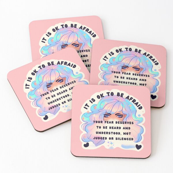 Item preview, Pastel Holographic Watercolor Sticker: Validating Fear, Normalizing Emotion designed and sold by Queueka.