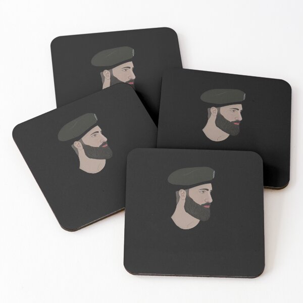 Item preview, Minimalistic male portrait: contemporary art print   designed and sold by DepartToArt.