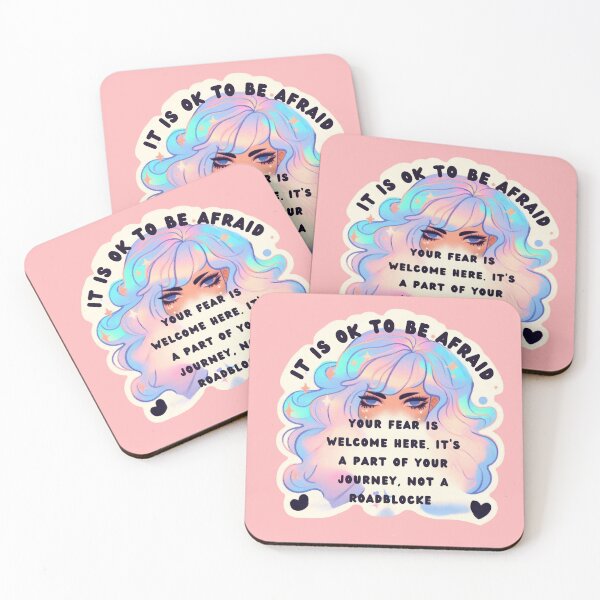 Item preview,  Pastel Holographic Watercolor Sticker: Validating Fear, Normalizing Emotion designed and sold by Queueka.