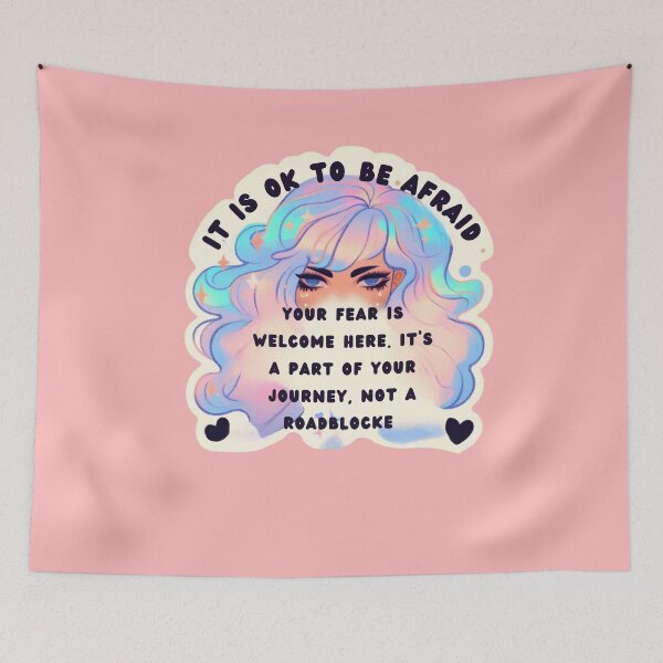 Item preview,  Pastel Holographic Watercolor Sticker: Validating Fear, Normalizing Emotion designed and sold by Queueka.