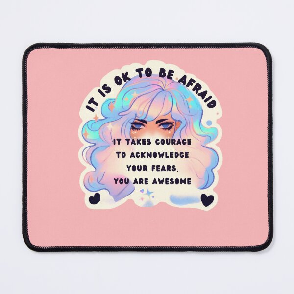 Item preview, Pastel Holographic Watercolor Sticker: Validating Fear, Normalizing Emotion designed and sold by Queueka.