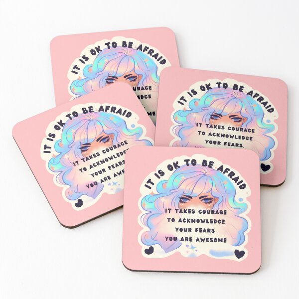 Item preview, Pastel Holographic Watercolor Sticker: Validating Fear, Normalizing Emotion designed and sold by Queueka.
