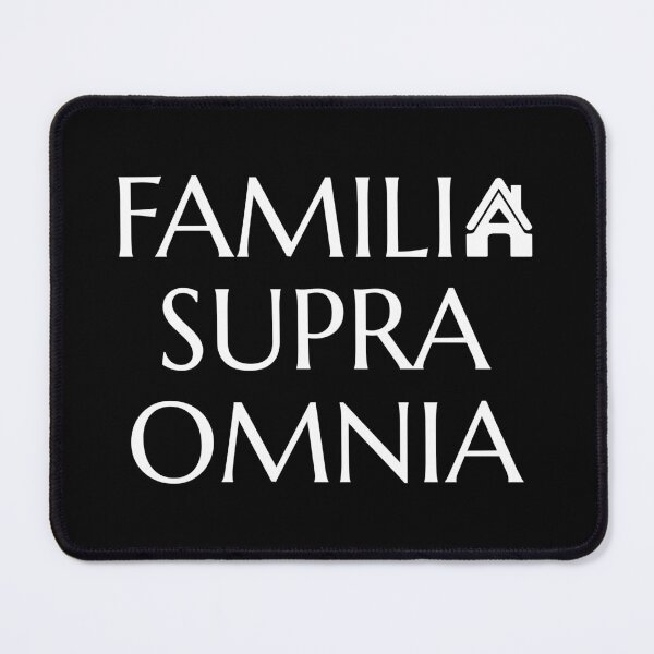 Item preview, Familia Supra Omnia - Latin Quote designed and sold by Happy Puppy Print On Demand.