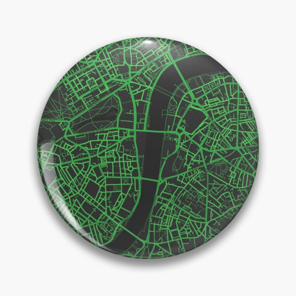 Aperçu de l'œuvre Art cartographique minimaliste de Londres (vert et noir) créée et vendue par MapMyCity.