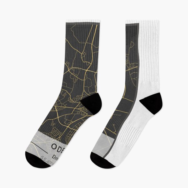 Item preview, Odense Minimalist Map Art (black and gold) designed and sold by MapMyCity.