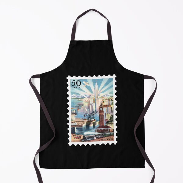 Item preview, United States, vintage travel stamp designed and sold by RabbitK.